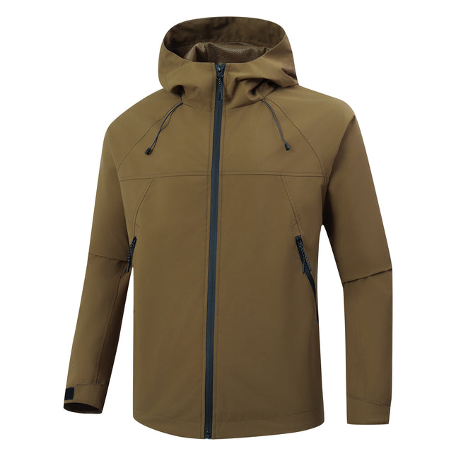 Spring and Autumn Coat Men's and Women's Travel Outdoor Mountaineering Windproof Waterproof Sports Tide Brand Casual Hooded Jacket Coat
