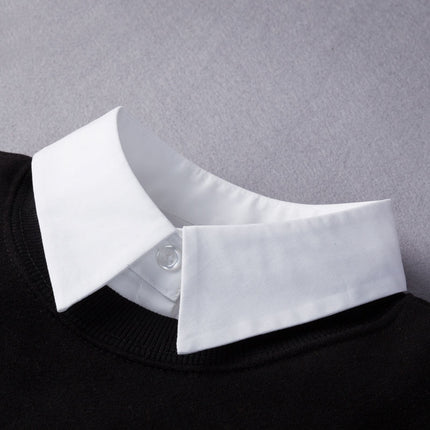 Spring Autumn Winter Holiday Collar All-match Sweater Decorative Plaid Fake Shirt New Arrival Pleated Collar Half High Collar Decorative Collar