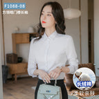 White long sleeves-square collar (xinjiang cotton) / 40/3xl (recommended 67.5-72.5kg )
