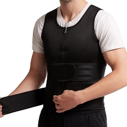 Cross-Border Men's and Women's Thermal Waist Protection Vest, Cold Protection Back Protection, Thickened Abdominal and Waist Trainer, Fitness Vest Belt
