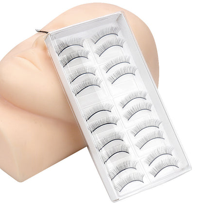 Spot Wholesale 10 Pairs of Practice Eyelashes, Eyelash Grafting Practice, Special Auxiliary Eyelash Grafting Supplies