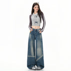 Retro blue trousers / XS