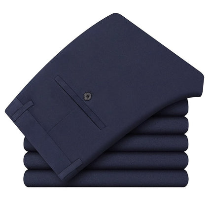 Wholesale middle-aged casual pants men's four sides high elastic fabric summer thin ice silk pants pants pants pants high waist breathable