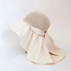 Shawl hat beige / Free size