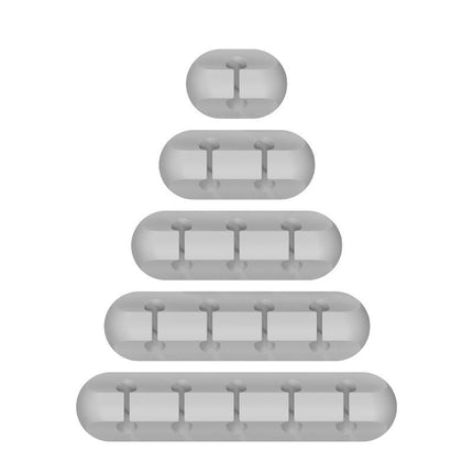 New desktop charging data cable holder multi-port creative storage wire silicone cable organizer hub