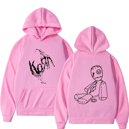 Rock Band Korn Issues Album Cover Graphic Hoodie Men Women g