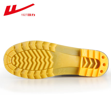 Shanghai genuine goods warrior rain boots 807 mid-high tube labor protection tendon bottom wear-resistant water shoes waterproof non-slip rubber shoes