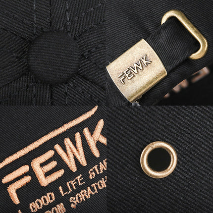 Spring and Autumn Fashion Metal Label Letter Wheat Ear Embroidered Hard Top Baseball Cap for Men and Women Street Sunshade Breathable Cap