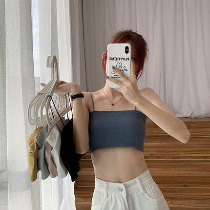 Traceless Beauty Back Tube Top One-piece Anti-walking Breathable Sling Small Vest for Summer Sexy Spice Girl Women's Chest Wrapping