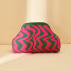 Wave pattern [green pink] / 30*22*9cm