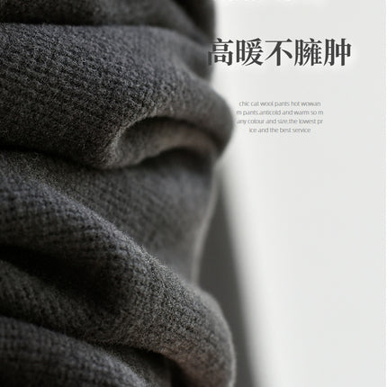 【High Warmth Fleece Sweater】26 Spring/Winter New Women's Faux Wool Thickened Mid-High Collar Brushed Long Sleeve Sweatshirt Fleece Sweater