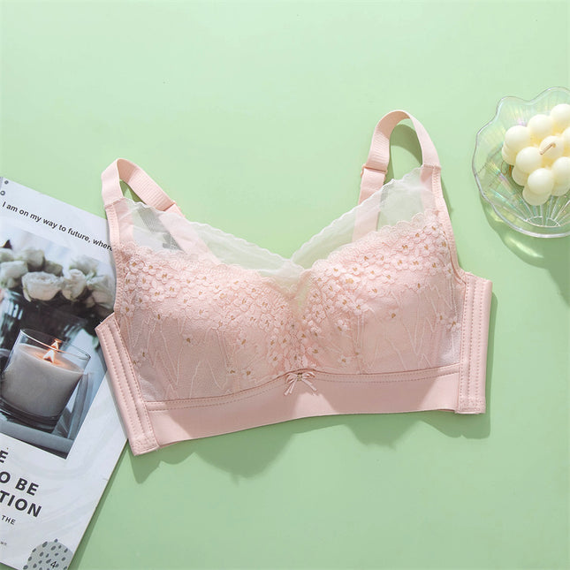 Special Offer: Xianuo Spring and Summer Underwear for Women with Large Busts, Minimizing Bra, Wireless, Adjustable, Side Breast Support, Anti-Sagging, Breathable and Lightweight