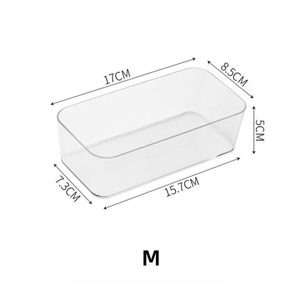 Cross-Border Drawer Partition Storage Box Dressing Table Built-In Cosmetics Storage Box Acrylic Transparent Desktop Organization Box