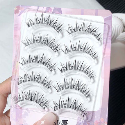 Honey Box Iris Butterfly Eyelashes Transparent Stem False Eyelashes Thai Style Pure Wild Daily Style Mom Style Airy False Eyelashes