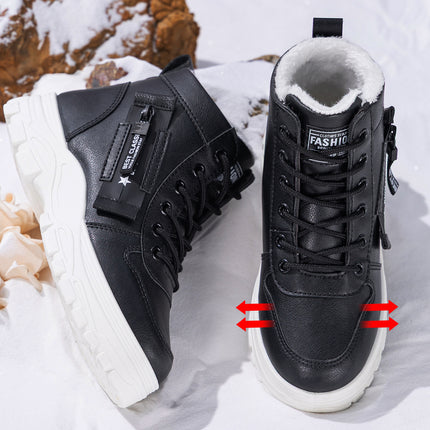 Women's Cotton Shoes Cross-Border Height-Increasing Shoes New Large Size Fashionable Cotton Boots Thick-Soled Comfortable Long Boots Cold-Proof Warm Boots