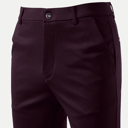 Quality spring and summer men's business suit pants casual pants slim stretch straight pants fashion men's trousers New