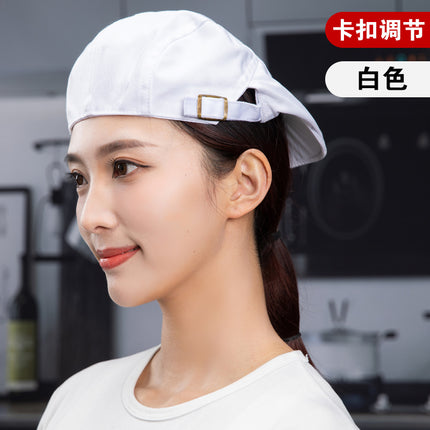 Catering work beret hot pot shop bakery coffee shop waiter breathable net cap oil smoke-proof chef cap