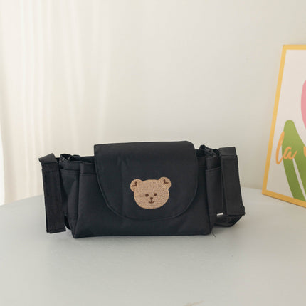 New Children's Stroller Hanging Bag Cartoon Bear Mommy Bag Diaper Bag Bottle Storage Bag Multi-Function