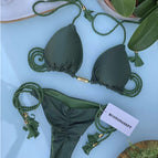 S01416 grass green swimsuit / S