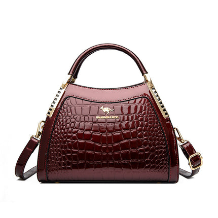 Bags Women's Bags Crocodile Pattern Handbags 2025 Foreign Trade New Trendy Ladies Handbags Women's Shoulder Bags
