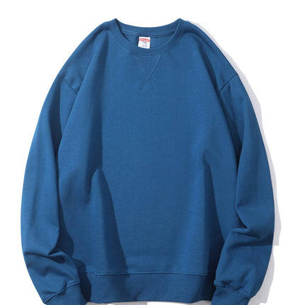 380g Heavyweight Pure Cotton Classy Cotton Tight and Warm Terry Round Neck Sweatshirt Trendyy and Versatile with Customizable Logo