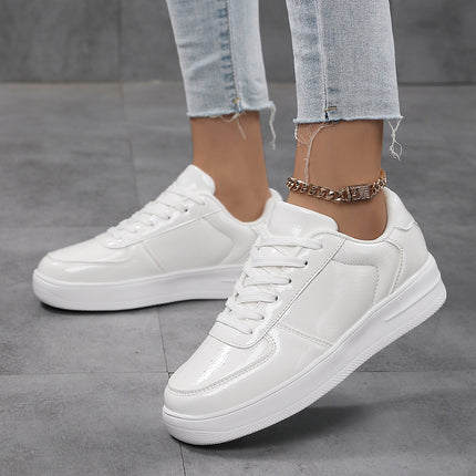 Summer Women's Shoes, Classic White Shoes, Comfortable Sneakers, Breathable Casual Sports Shoes, Flat Shoes, Versatile Trendy Soft-Soled Shoes