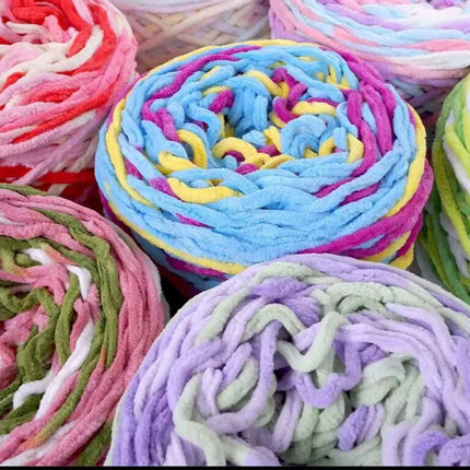 3.8 two ice thread single strand small ice thick wool ball hook shoe thread slippers scarf cushion wholesale large quantity