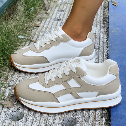 Sports Forrest Gump Shoes for Women 2025 Autum New Breathable Versatile Moral Training Shoes Casual Sports Shoes Thick-Soled White Shoes