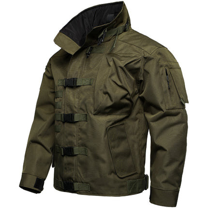 Foreign Trade Motorcycle Tactical Clothing Casual Men's Jacket 2025 Spring New Style Jacket Men's Outdoor Military Fan Charge Clothes Men
