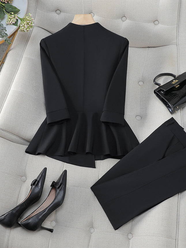 Business wear temperament goddess fan half sleeve suit hotel front desk tooling sales department beauty salon jewelry shop overalls