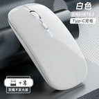 Upgraded version of power display - piano white/bluetooth dual template [silent + rechargeable] + wireless + bluetooth 5.0