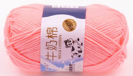 Five-Strand Milk Cotton Wool Ball Wholesale Medium Thick Thread Crochet Doll Shoes Scarf Handmade DIY Knitting Material Package