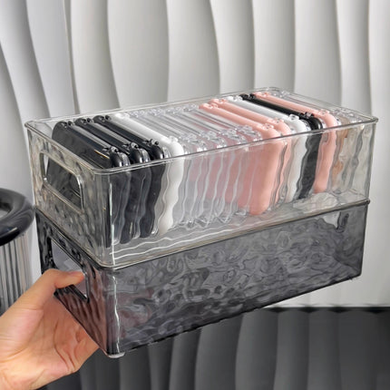 T1999 Light Luxury Wearable Nail Storage Box, Acrylic Large-Capacity Portable Transparent Nail Display Box