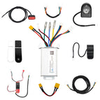 (9-piece set) controller + instrument + communication cable + accelerator + headlight + taillight + instrument cover + back sticker + xt30 to xt60 adapter cable + motor transfer