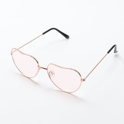 Heart Shape Fashion Sunglasses Retro Love Ocean Sunglasses Party Glasses Metal Heart Sunglasses