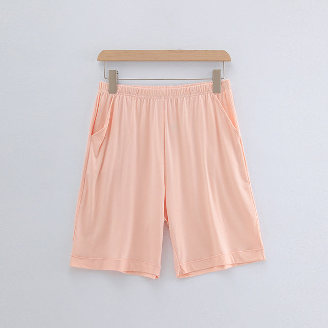 [Qingdao Jishuang Knitting] Women's Mulberry Silk Homewear Shorts Pajamas Modal Thin Pajamas Five-Point Pants Summer