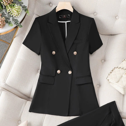 White Suit Set for Women, New Spring and Autumn Style, Cross-Border Elegant Goddess Style, Professional Attire with a High-End Feel, Casual Suit, Formal Wear