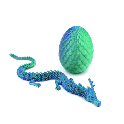 3D Printed Dragon Ornaments Cross-Border Popular Dragon Egg Chinese Dragon Toys Crafts Stall Wholesale Creative Hand-Made Gifts