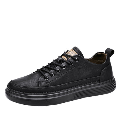 Men's Shoes Spring Business Casual Soft-soled Leather Labor Protection Work Chef Kitchen Sneakers All-match Trendy Shoes 2025