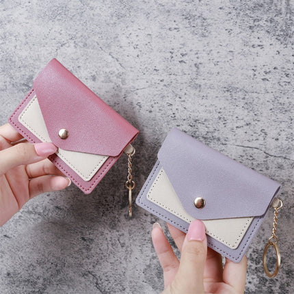 Cross-border New Creative Fashion Small Card Bag Women's Candy Color Keychain Jewelry Student Bus Card Holder Wholesale