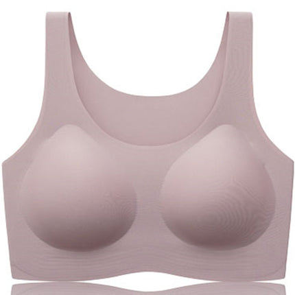 [High Quality] Red Endless Underwear Big Chest Small Thin plus size Sports Vest Bra