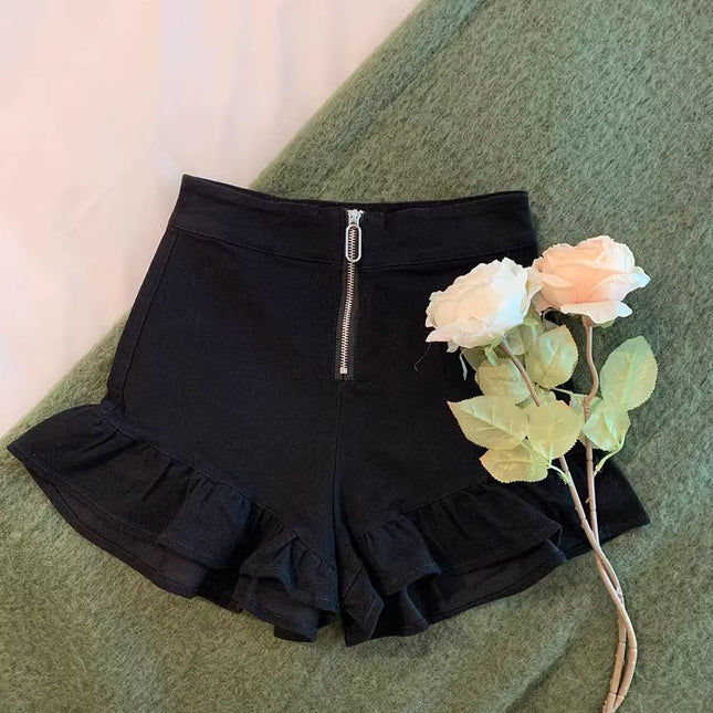 Live room dance anchorwoman costume sexy hot girl disco dancing shorts pure desire wind ruffled skirt pants hot pants