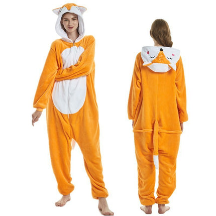 Mixed batch autumn and winter flannel adult cartoon conjoined animal pajamas kabi beast home clothes toilet thickened wholesale