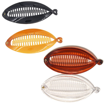Europe and the United States cross-border 4 color acrylic fish clip flat splint clip fashion hairpin clip girl ponytail hair accessories wholesale