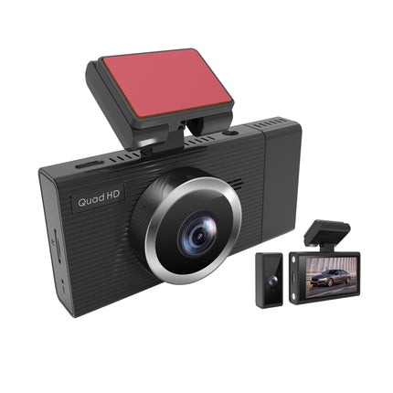2K High-Definition Dual Recording 2025 New Front and Rear Three-Recording/Dual-Camera Wireless Driving Recorder Night Vision Lens