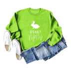 Fluorescent green sweater (white font) / S