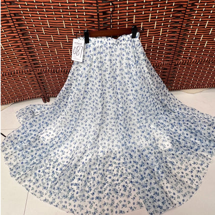 European and American Printed Skirt for Women Amazon 2025 Summer New Casual Seaside Vacation Long Skirt Skirt