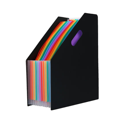 a4 Desktop Oblique Vertical Organ Bag Office Storage Rainbow Organ Folder Student Roll Storage Bag