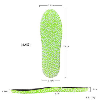 Boost Popcorn Insole Breathable High Elastic Men and Women 4D3 Massage Military Training Sports Shock-Absorbing Insole Production and Processing