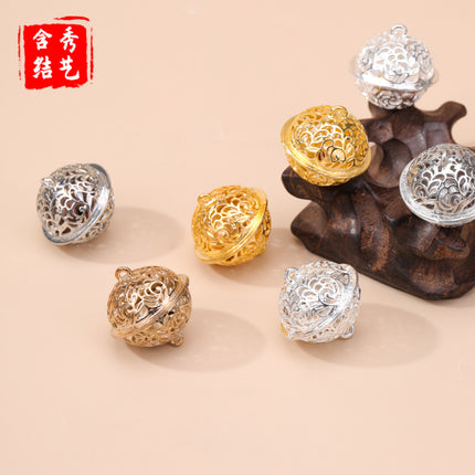 Flower Qian Gu Bell Foot Bell Palace Bell Curtain Bell Pendant Ancient Style Spring Festival Accessories Color-Preserving Phone Pendant Ornament